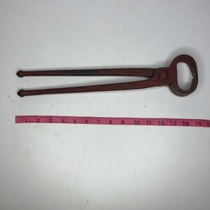 Vintage Antique Heller Bros Co. 14 Inch Pincers Farrier Nipper Tool USA